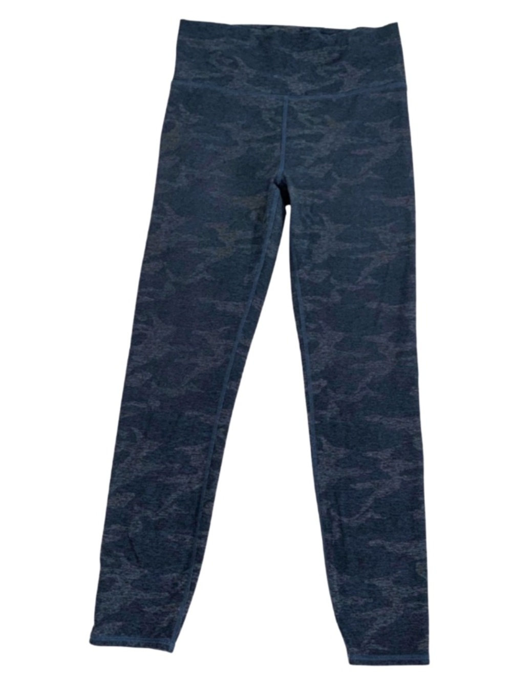 Vuori Navy Grey Camo Leggings Women's Outdoor Workout Gym Yoga No Size Tag